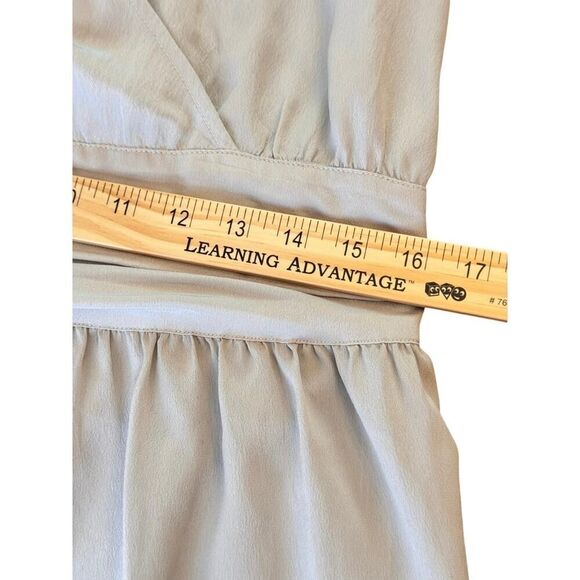 Banana Republic Dressy Deep V-Neck Sleeveless Blouse Side Zip Sz 14 Classy Top - Picture 8 of 11